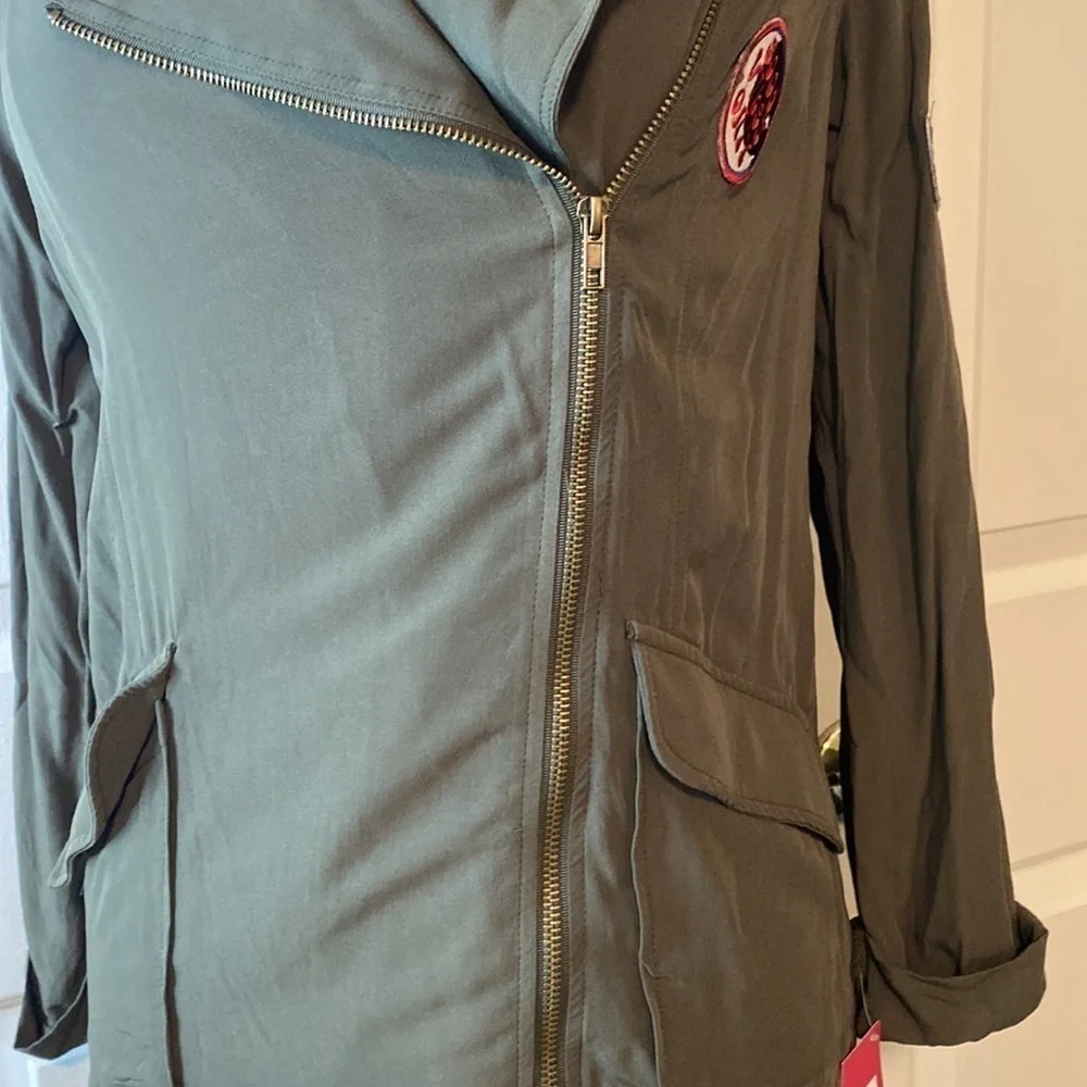 NWT Xhilaration Lightweight Patched Jacket Size XS